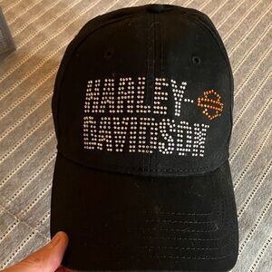 Harley-Davidson Black Cap with Rhinestone Logo